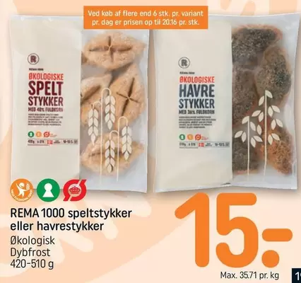 Speltstykker eller Havrestykker