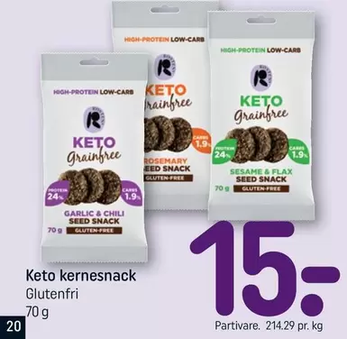 Chili - Keto kernesnack Glutenfri