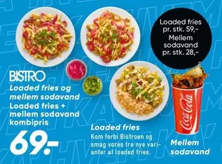 Coca Cola - Loaded fries og mellem sodavand