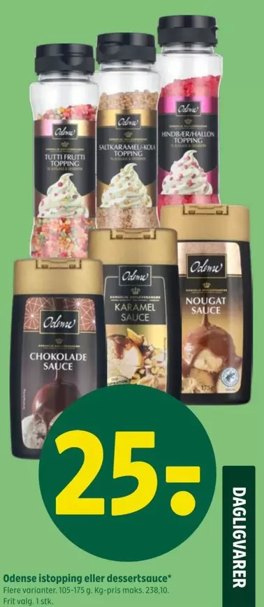 Piskefløde eller dessert sauce