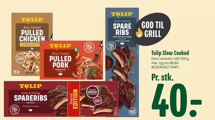 Pulled Chicken, Pulled Pork, Spare Ribs