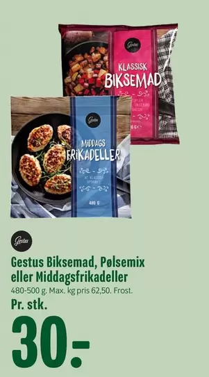 Biksemad, Pølsemix eller Middagsfrikadeller