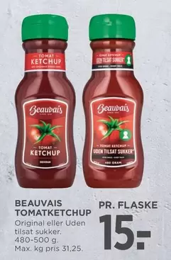 TOMATKETCHUP Original eller Uden tilsat sukker