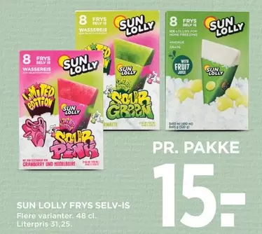 SUN LOLLY FRYS SELV-IS
