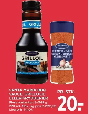 BBQ Sauce, Grilloil eller Krydderie
