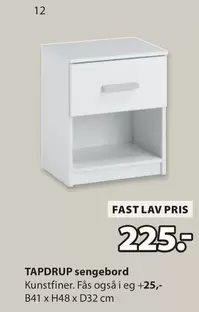 TAPDRUP sengebord