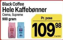 Black Coffee Hele Kaffebønner