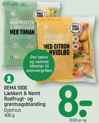 RODFRUGTER & GRØNTSAGER