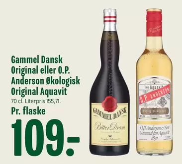 Gammel Dansk Original eller O.P. Anderson Økologisk Original Aquavit