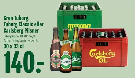 Carlsberg - Tuborg Classic eller  Pilsner