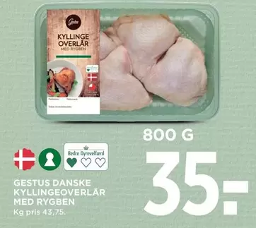 Kyllingeoverlår med ryggen