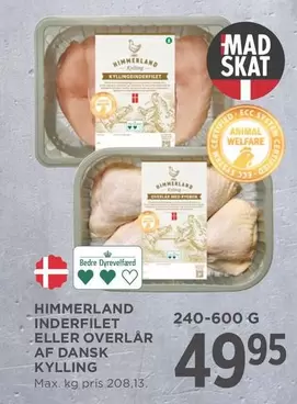INDERFILET ELLER OVERLÅR AF DANSK KYLLING