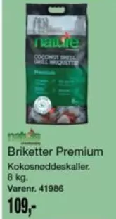 Shell - Briketter Premium Kokosnøddeskaller