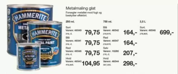 Red - Metalmaling glat