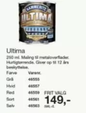 Red - Ultima Maling til metaloverflader