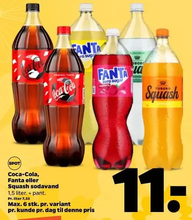 Coca Cola - Coca-Cola, Fanta eller Squash sodavand