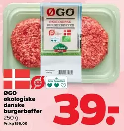 Økologiske danske burgerbøffer