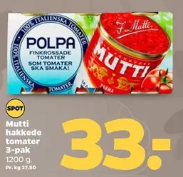 Mutti hakkede tomater