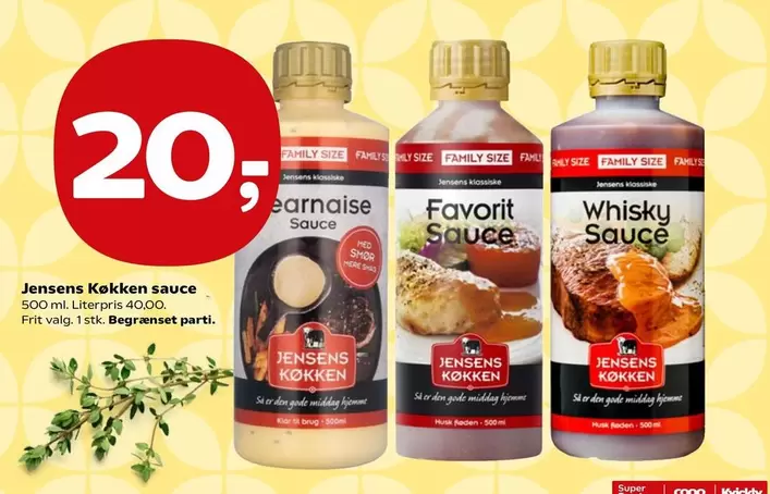 Den - Jensens K
kken sauce