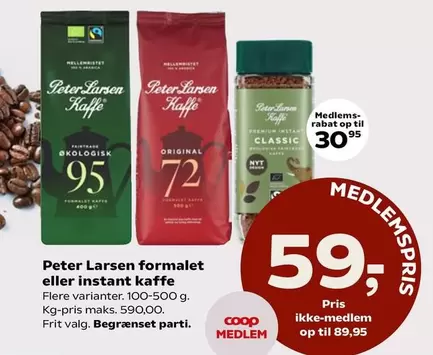 Formalet Eller Instant Kaffe