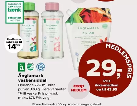 Änglamark vaskemiddel