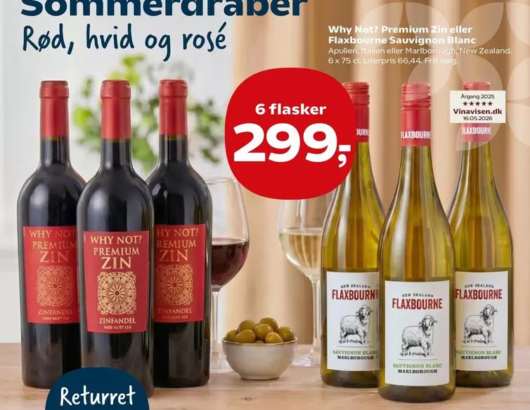 Zinfandel - Sommerdråber Rød, hvid og rosé
