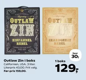 Zinfandel - Outlaw Zin i boks