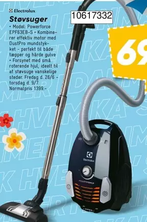 Electrolux - Støvsuger Powerforce EPF83EB-S