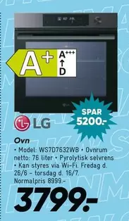 Lg - Ovn Model: WS707632WB