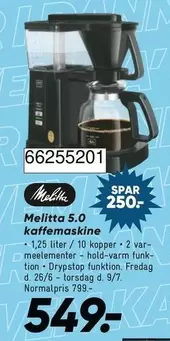 Melitta 5.0 kaffemaskine