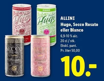 Hugo, Secco Rosato eller Bianco