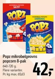 mikrobølgeovns popcorn 8-pak