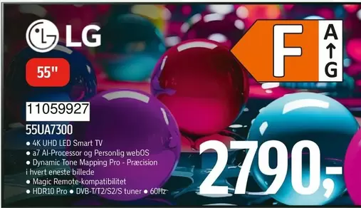 Lg - 55" UHD LED Smart TV 55UA7300
