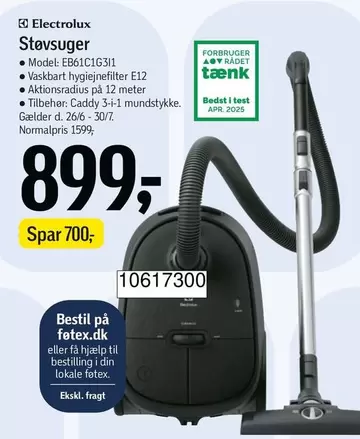 Electrolux - Støvsuger EB61C1G3I1