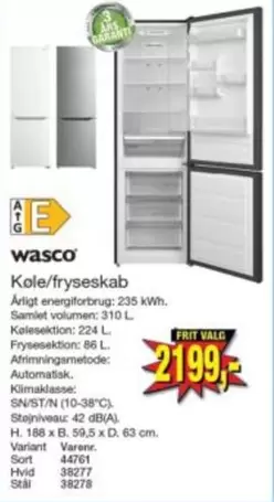 Køle/fryseskab