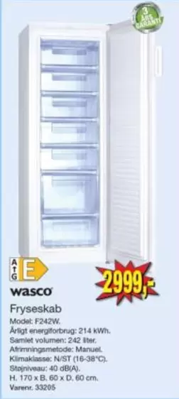 Fryseskab F242W