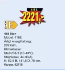 418 liter