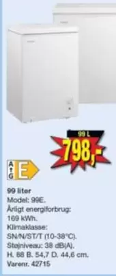 Fryser 99 liter