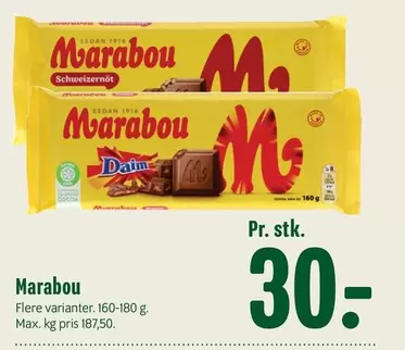 Marabou -  Schweizernöt,  Daim
