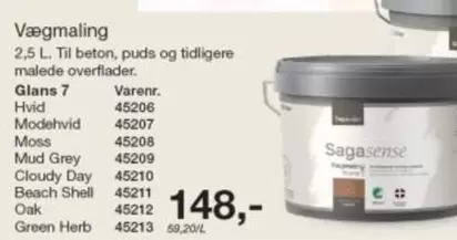 Shell - Vægmaling 2,5 L