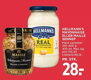 MAYONNAISE ELLER MAILLE SENNEP