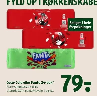 Coca Cola - Coca-Cola eller Fanta 24-pak