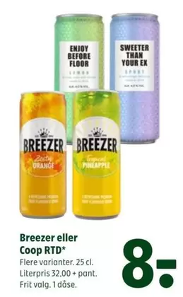 Orange - Breezer eller Coop RTD