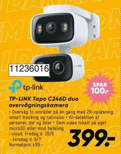 Duo - TP-LINK Tapo C246D duo overvågningskamera