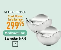 2-pak Bloom fyrfadsstage