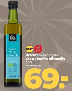 Urtekram økologisk ekstra jomfru olivenolie