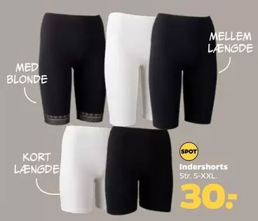 Kort - Indershorts