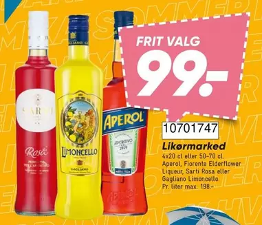 Aperol - Limoncello or