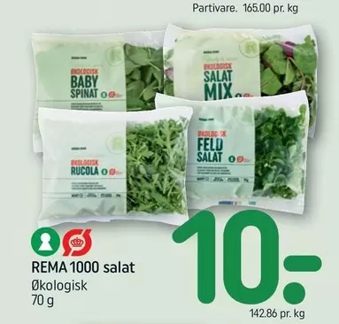 REMA 1000 salat Økologisk