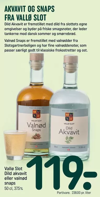Akvavit eller valnød snaps